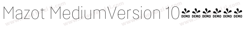 Mazot MediumVersion 10字体转换